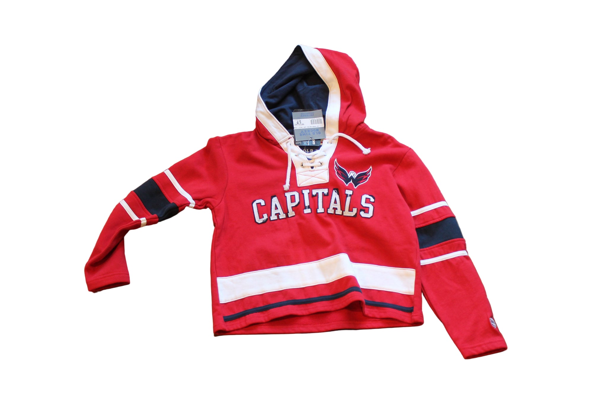 NHL Washington Capitals Old Time Hockey Futures Collection Youth Lacer Hoodie