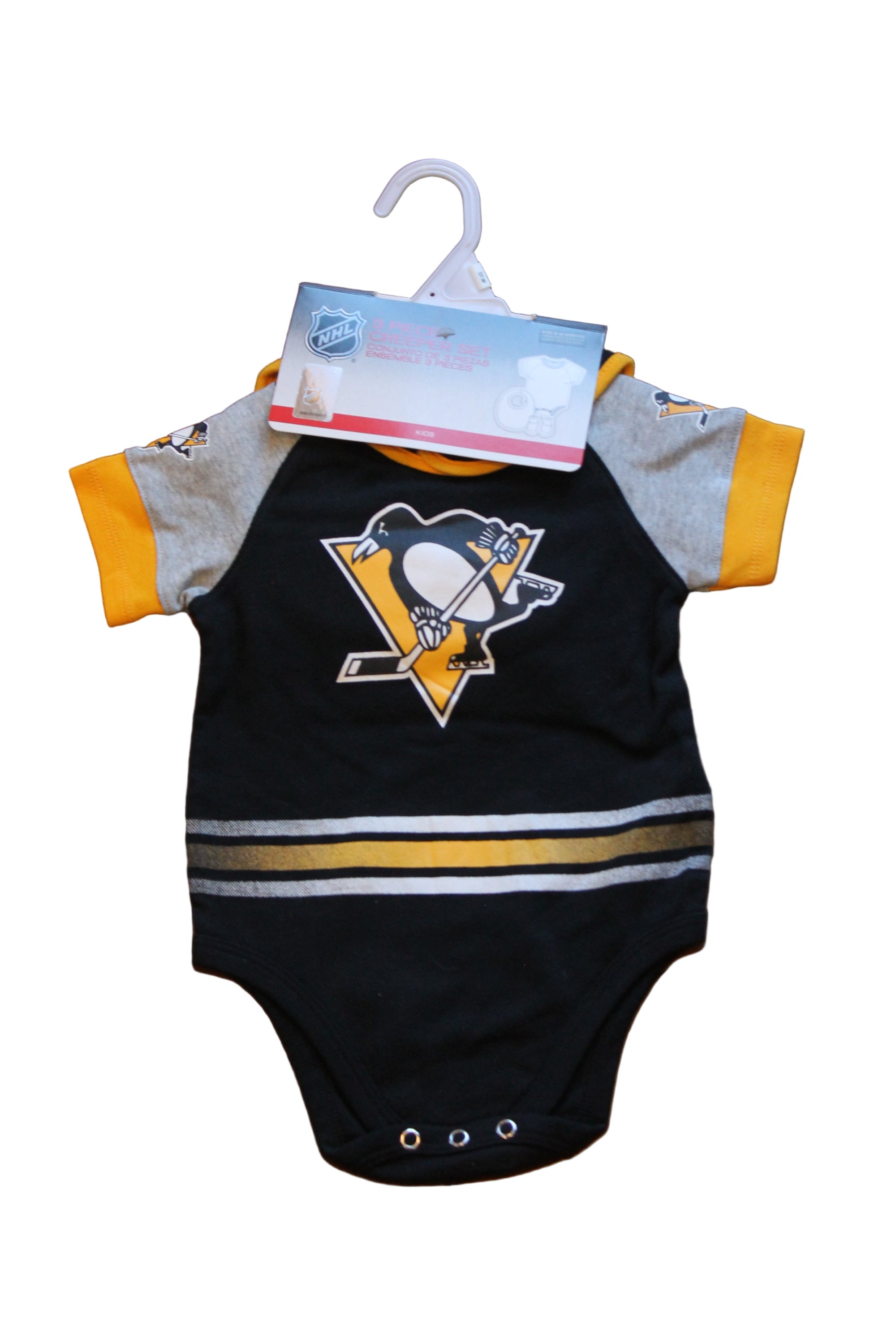 NHL Pittsburgh Penguins 3 piece Infant Creeper Set