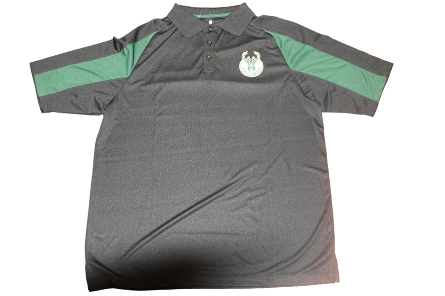 NBA Milwaukee Bucks Fanatics Golf Shirt - Black
