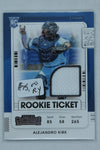 Alejandro Kirk 2021 Panini Contenders - Rookie Ticket Jersey Rookie Year Card