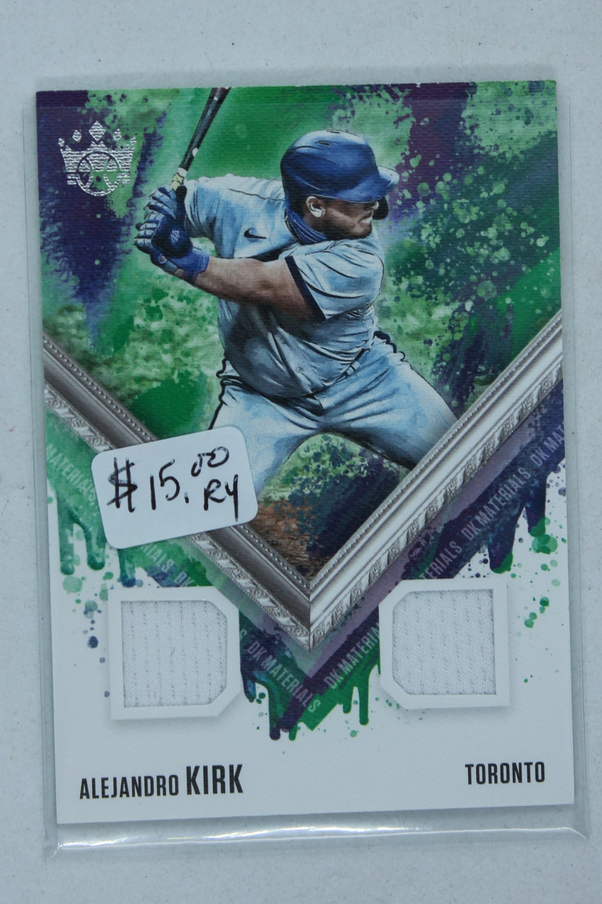 Alejandro Kirk  2021 Panini Diamond Kings - DK Materials Rookie Year Card