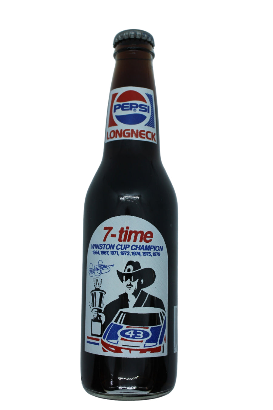 Richard Petty #43 Pepsi Bottle - 7-Time Winston Cup Champion - Nascar