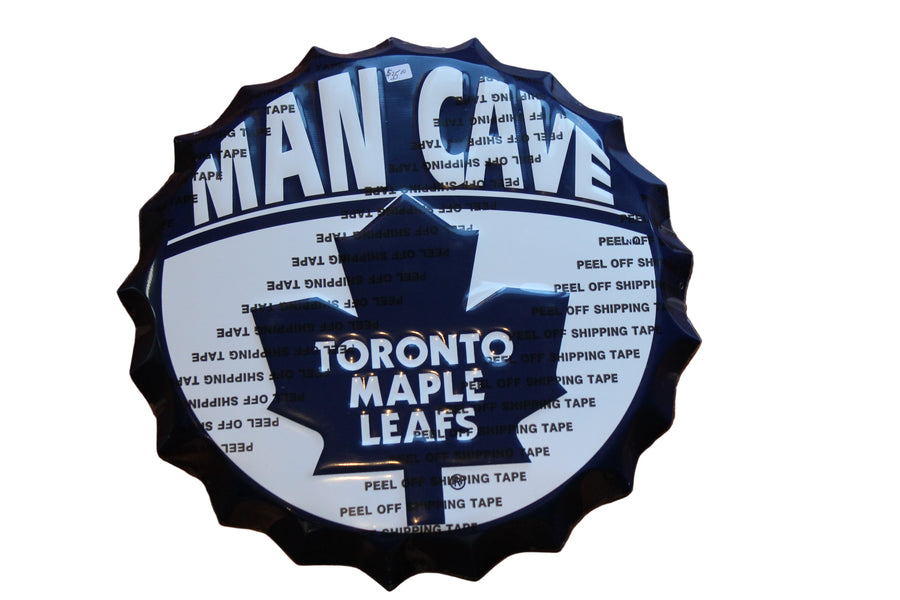 NHL Toronto Maple Leafs  Bottle Cap Wall Logo Sign (16")