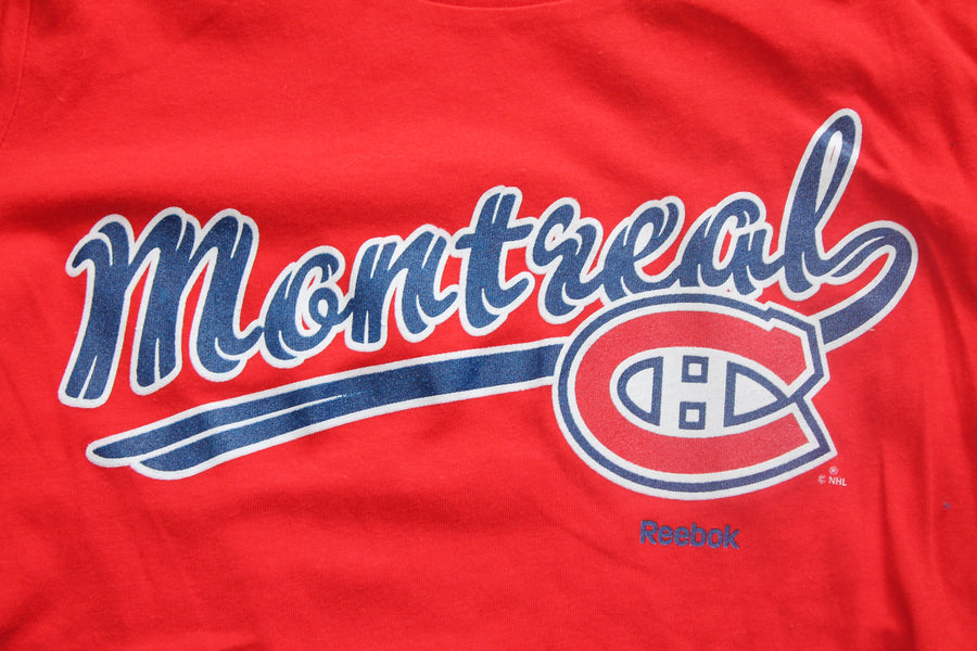 NHL Montreal Canadiens Youth Girl's Reebok Long Sleeve Tee