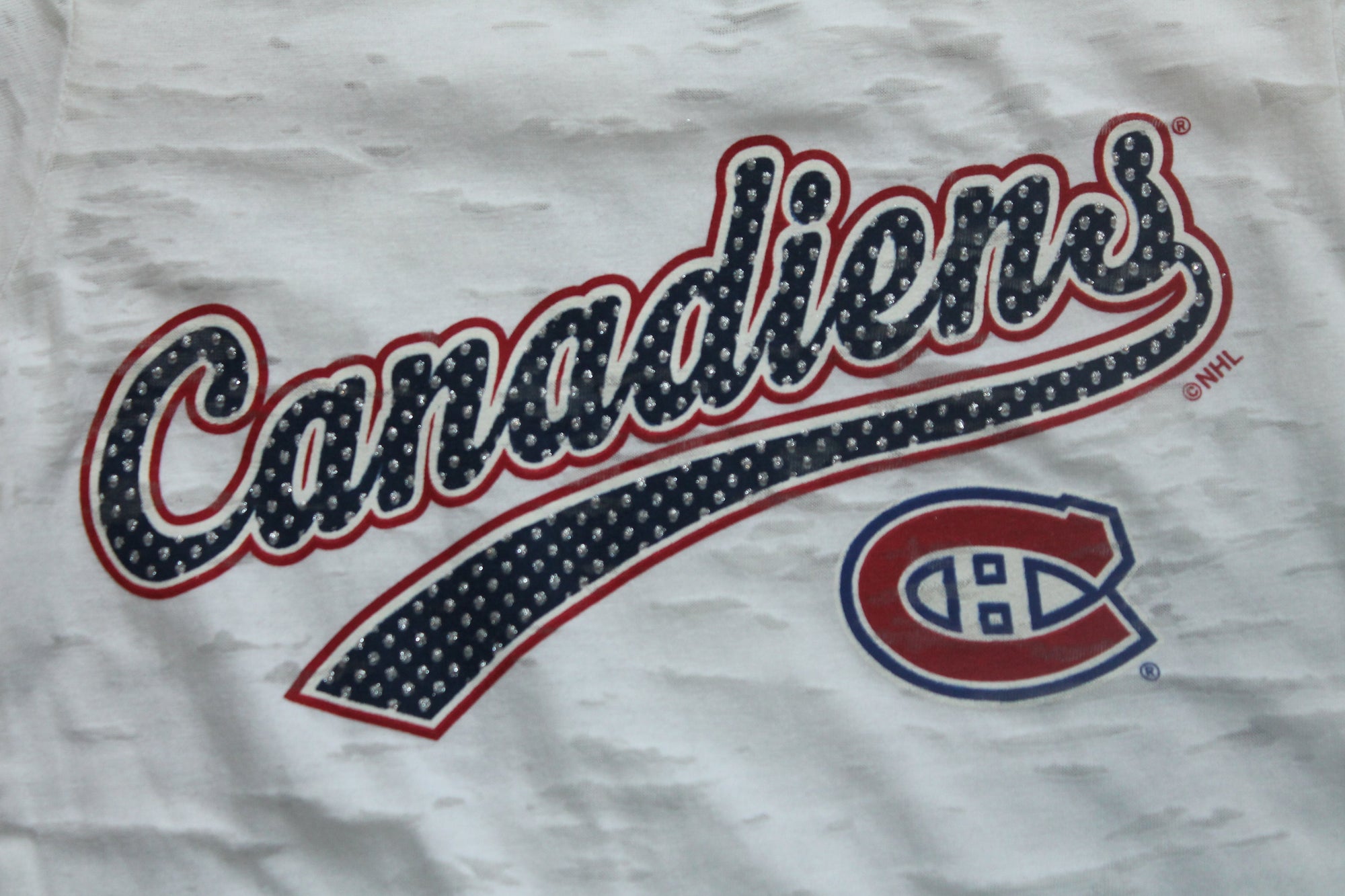 NHL Montreal Canadiens Youth Girl's Bling Tee