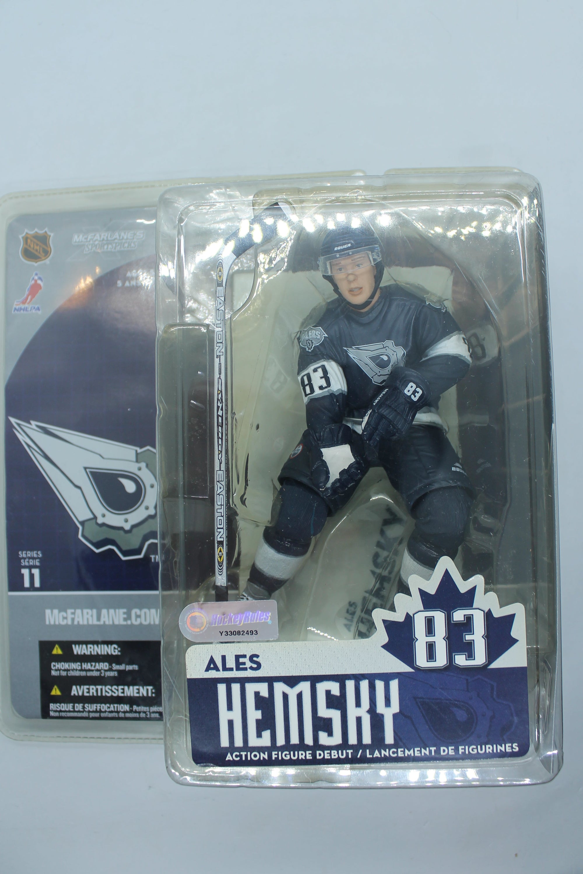 Ales Hemsky 2005 McFarlane Toys NHL Sport Picks Series 11 Action  - Yellowed Clamshell