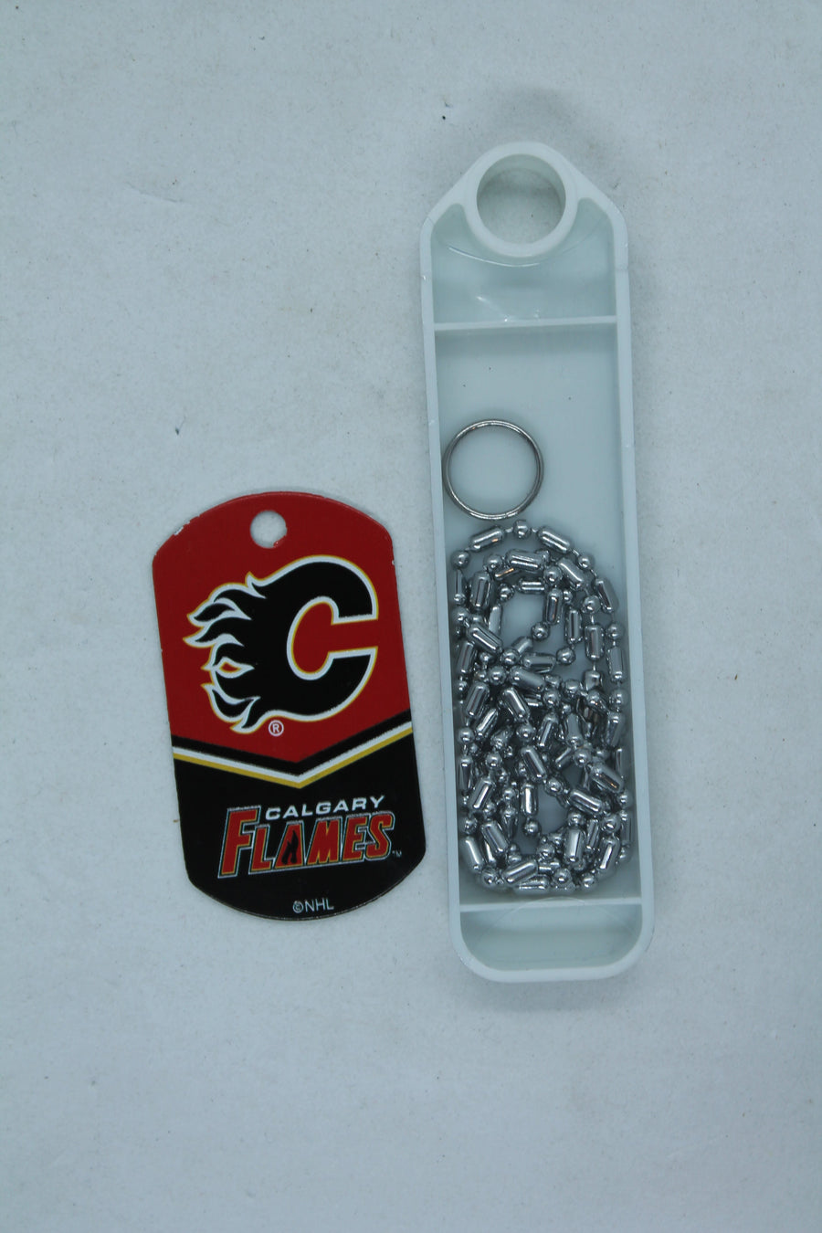 NHL Calgary Flames Sports Team Logo Dog Tag Necklace