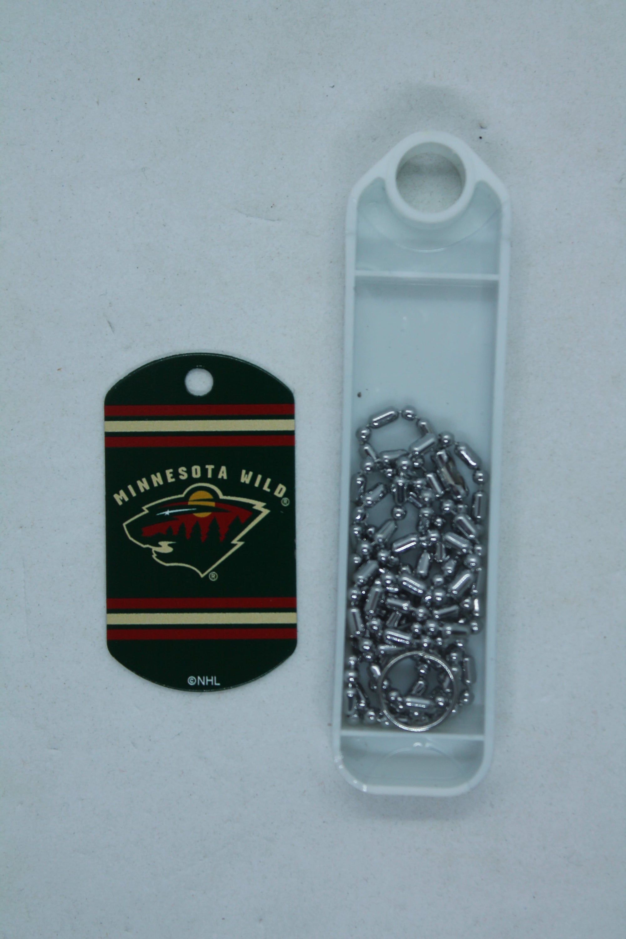 NHL Minnesota Wild Sports Team Logo Dog Tag Necklace