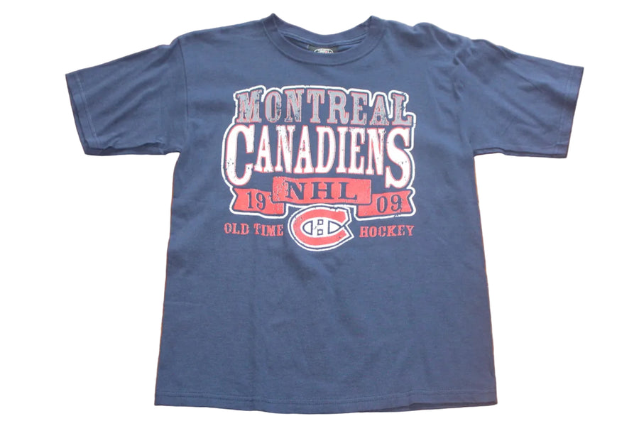 NHL Montreal Canadiens Youth Retro Old Time Hockey Tee