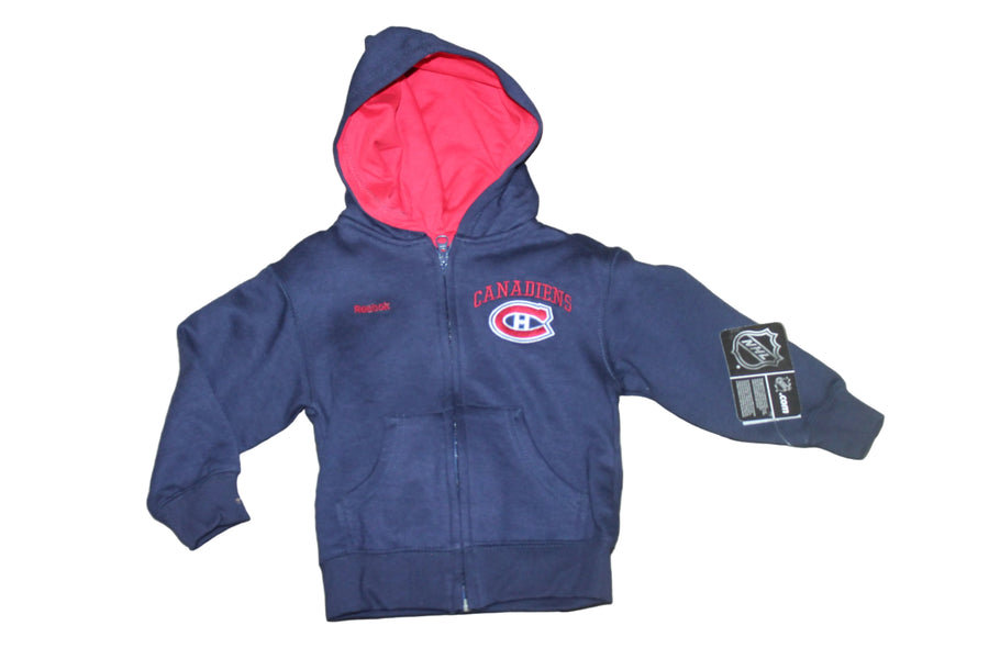 NHL Montreal Canadiens Toddler Reebok Full Zip Hoodie