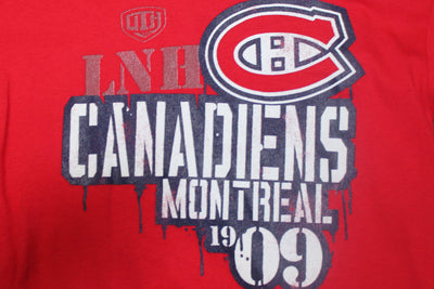 NHL Montreal Canadiens Youth Retro Old Time Hockey 1909 Tee