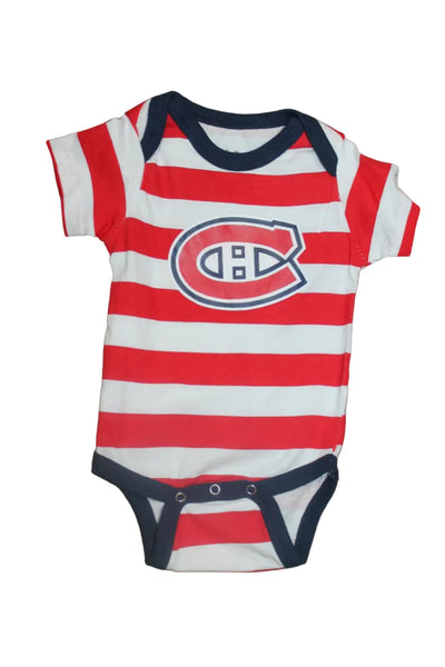 NHL Montreal Canadiens 3 piece Old Time Hockey Infant Lightweight Track Suit/Onesie Set
