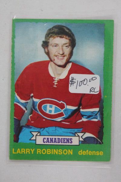 Larry Robinson 1973-74 O-Pee-Chee Rookie Card - Montreal Canadiens