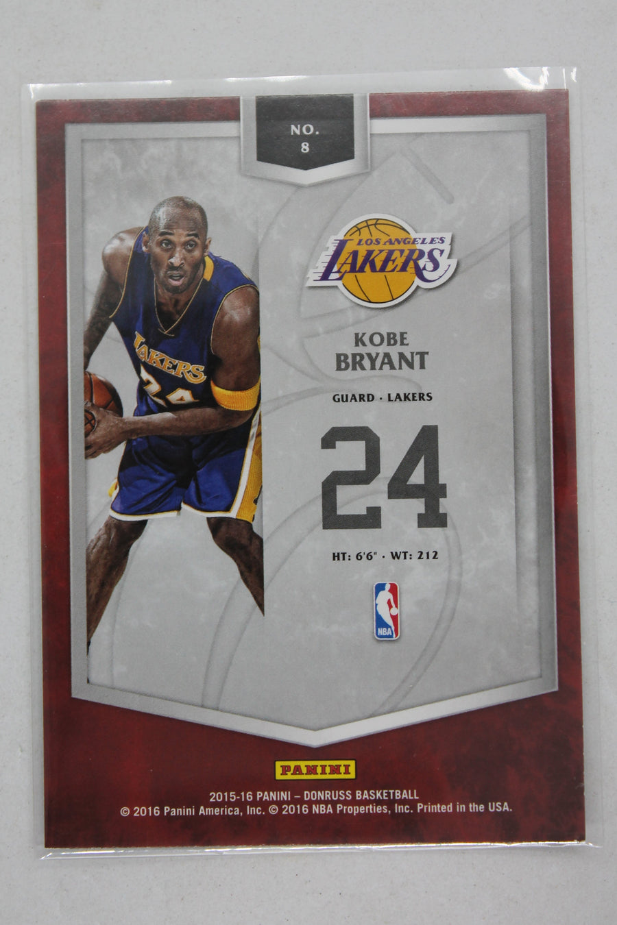 Kobe Bryant 2015-16 Panini Donruss - The Elite Series #8
