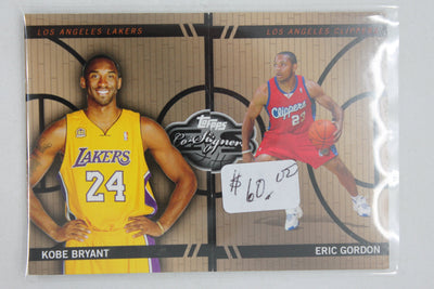 Kobe Bryant, Eric Gordon 2008-09 Topps Co-Signers - Changing Faces #CF-47-7 #032/399