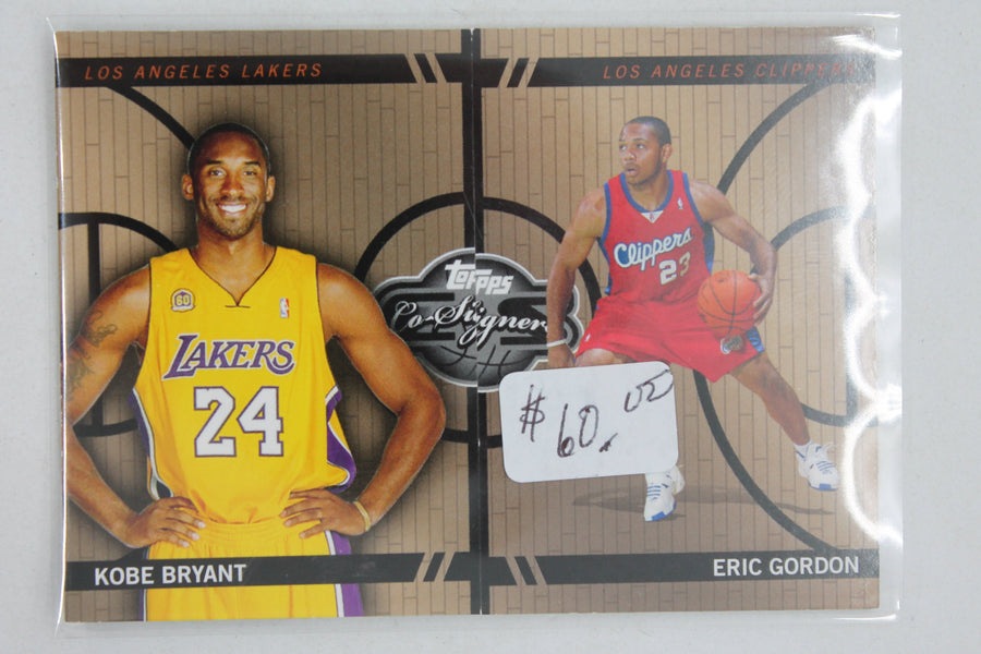 Kobe Bryant, Eric Gordon 2008-09 Topps Co-Signers - Changing Faces #CF-47-7 #032/399