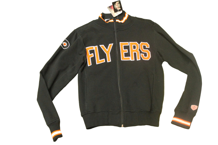 NHL Philadelphia Flyers Men's Old Time Hockey Full Zip-Up - Small