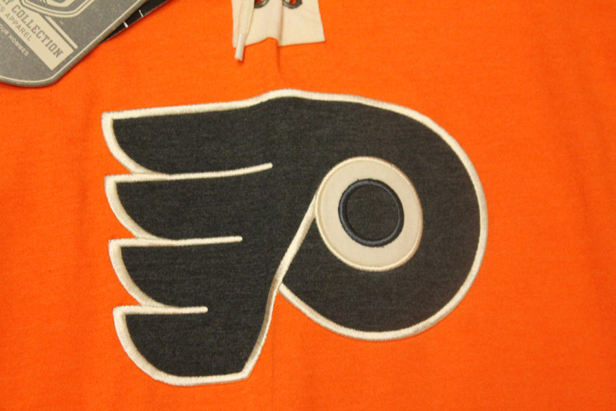 NHL Philadelphia Flyers Men's Old Time Hockey Longsleeve Pullover - XLarge
