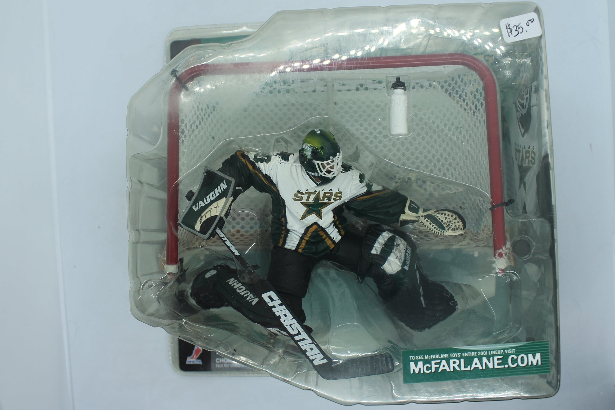 ED BELFOUR MCFARLANE - NHL SERIES 1 - Dallas Stars - White JERSEY (Sale)