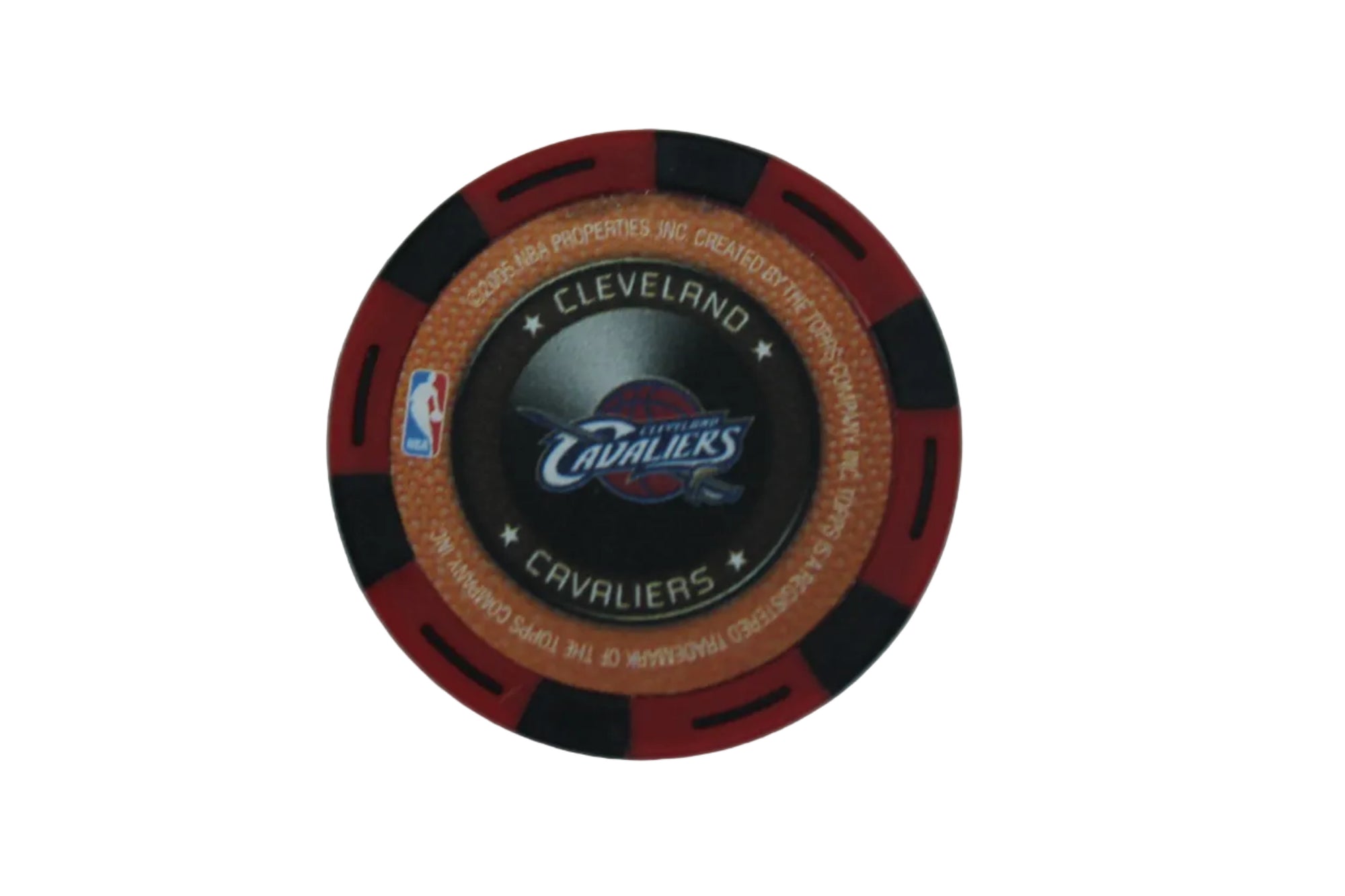 NBA 2005-06 Lebron James NBA Topps Poker Chip Red/Black All Star