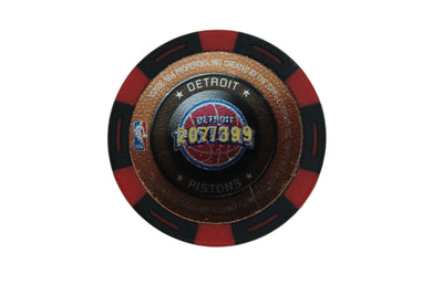 NBA BEN WALLACE 2005-06 TOPPS NBA POKER CHIP RED VERSION DETROIT PISTONS #207/399