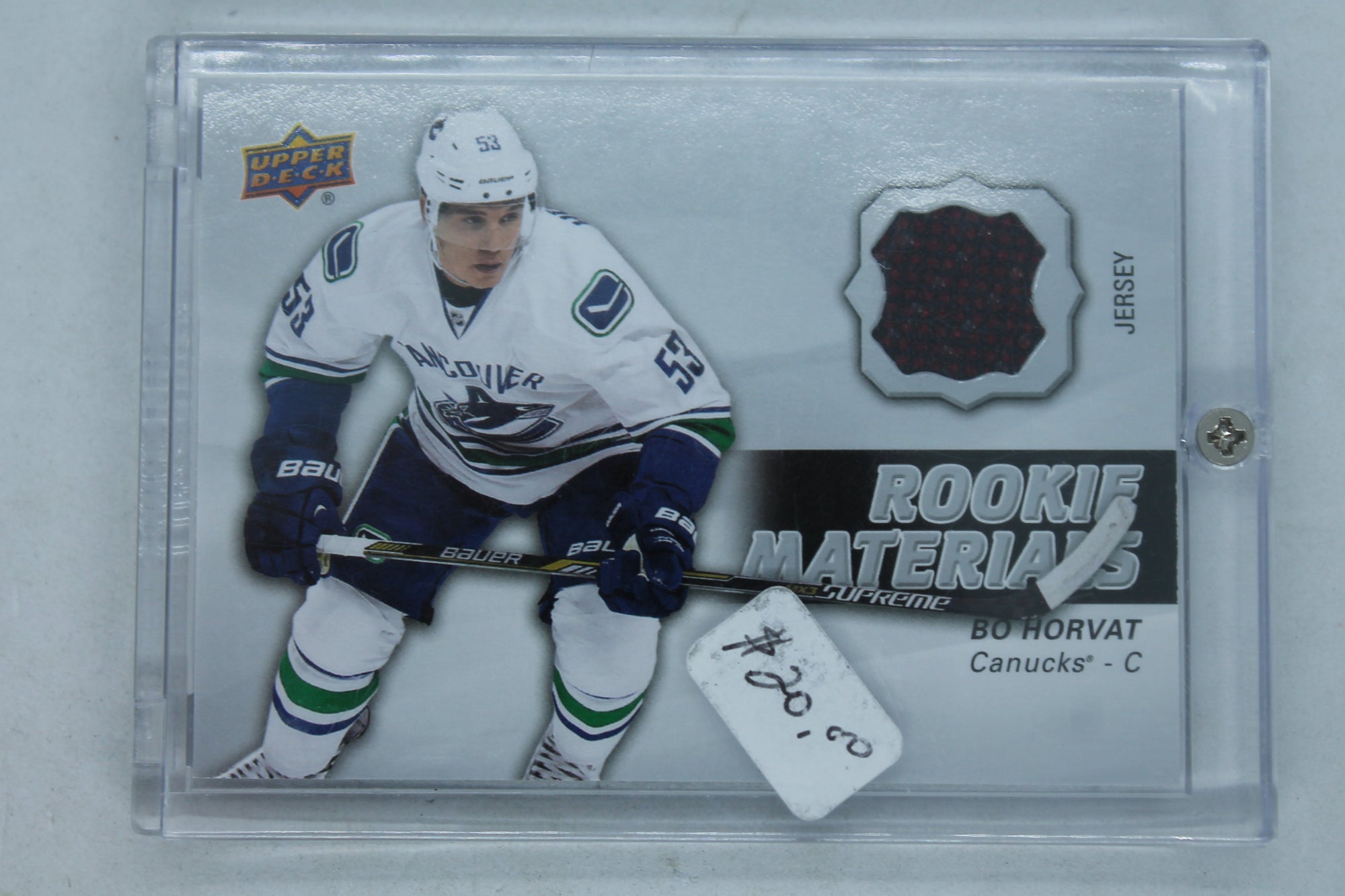 Bo Horvat 2014-15 Upper Deck Rookie Materials Jersey #RM23 - Vancouver Canucks