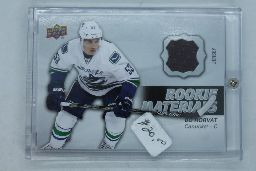 Bo Horvat 2014-15 Upper Deck Rookie Materials Jersey #RM23 - Vancouver Canucks