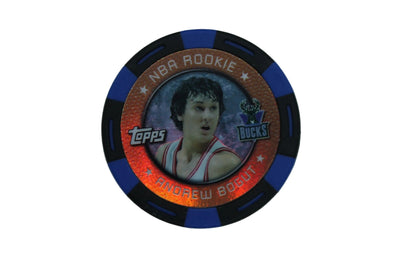 NBA 2005-06 Andrew Bogut NBA Topps Rookie Poker Chip Blue/Black - Rare #090/299