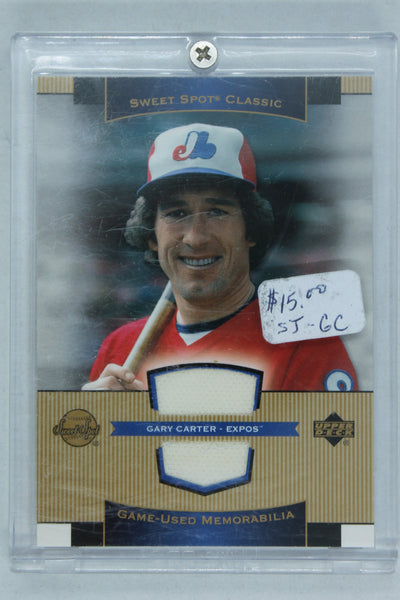 Gary Carter 2003 Upper Deck Sweet Spot Classic Game Used Memorabilia #SJ-GC