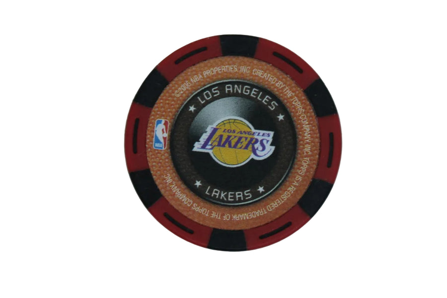 NBA 2005-06 Wilt Chamberlain NBA Topps Retired Legend Poker Chip Red/Black - Lakers