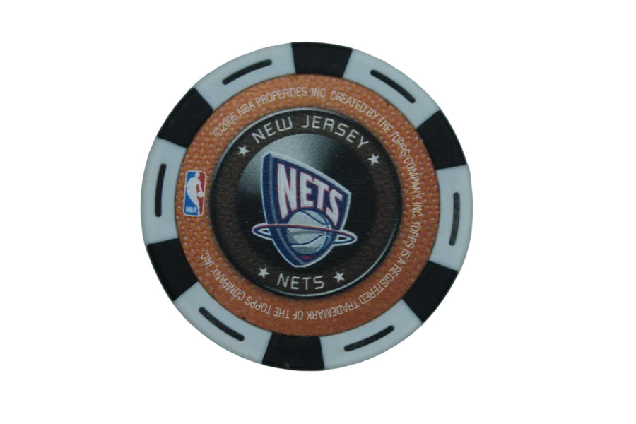 NBA 2005-06 Antoine Wright NBA Topps Rookie Poker Chip White/Black - Nets