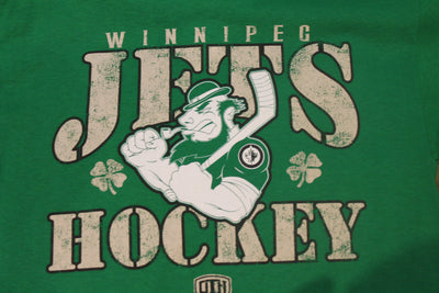 NHL Men's Winnipeg Jets Old Time Hockey St. Pattys Short Sleeve T-Shirt