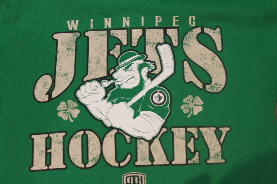 NHL Men's Winnipeg Jets Old Time Hockey St. Pattys Short Sleeve T-Shirt