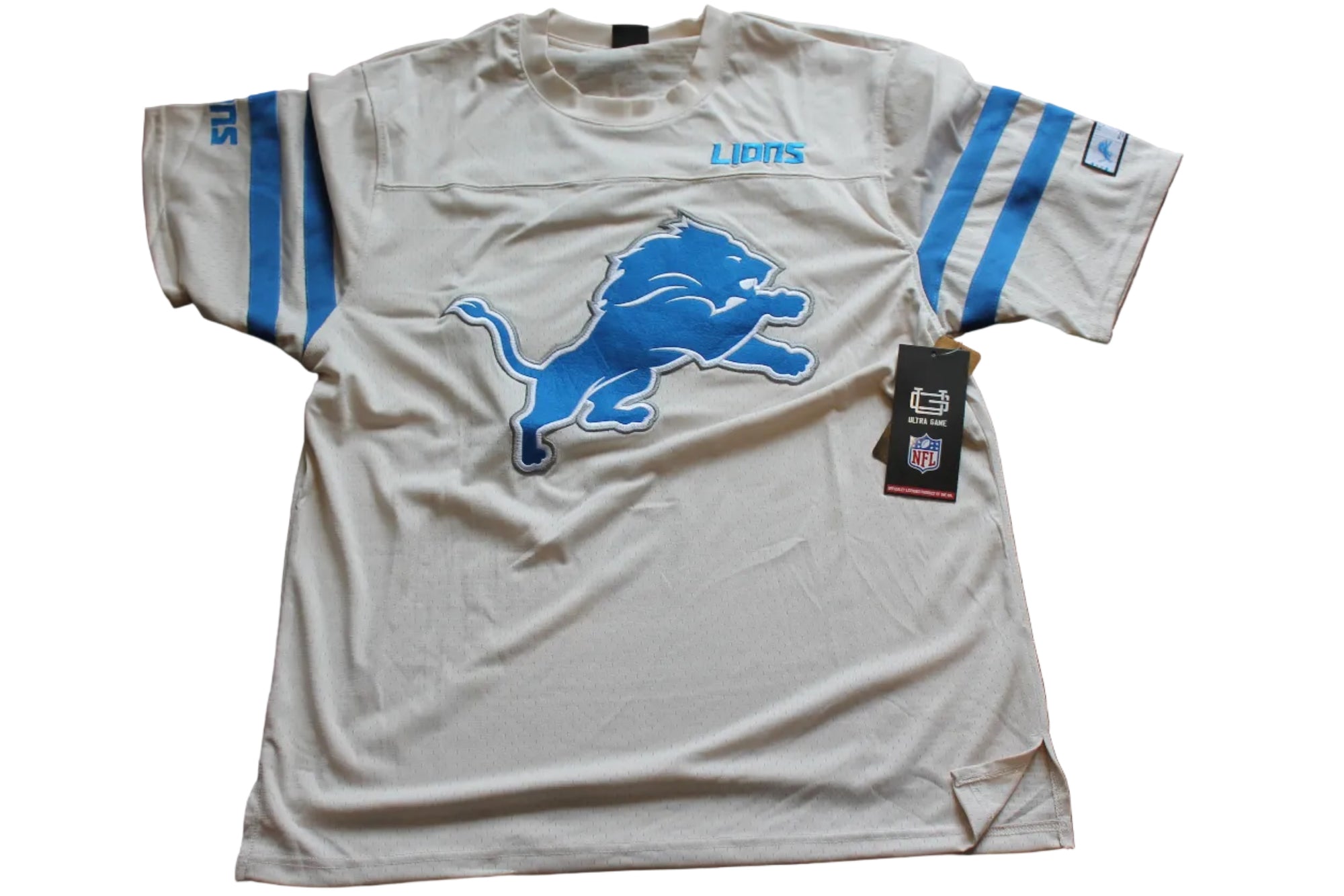 NFL- Men's Ultra Game Team Apparel Detroit Lions Jersey - Large