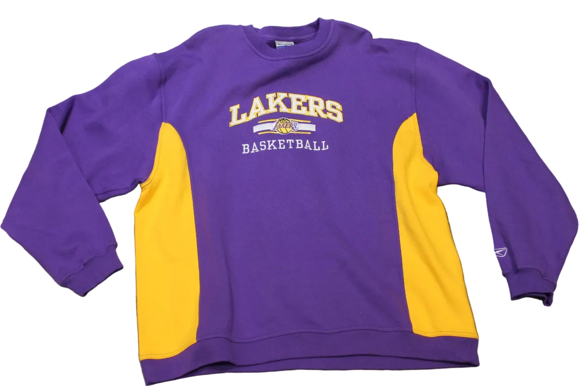 NBA Los Angeles Lakers Men's Reebok Long Sleeve Crew - XLarge