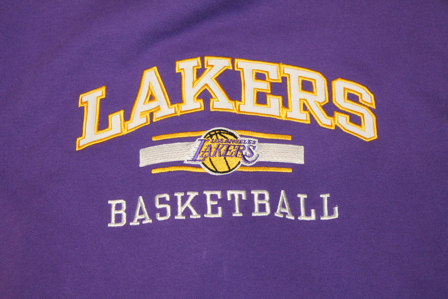 NBA Los Angeles Lakers Men's Reebok Long Sleeve Crew - XLarge
