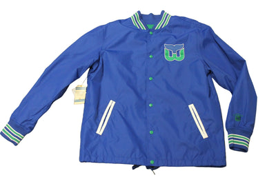 NHL Hartford Whalers Men's Mitchell & Ness Coach's Jacket - Medium
