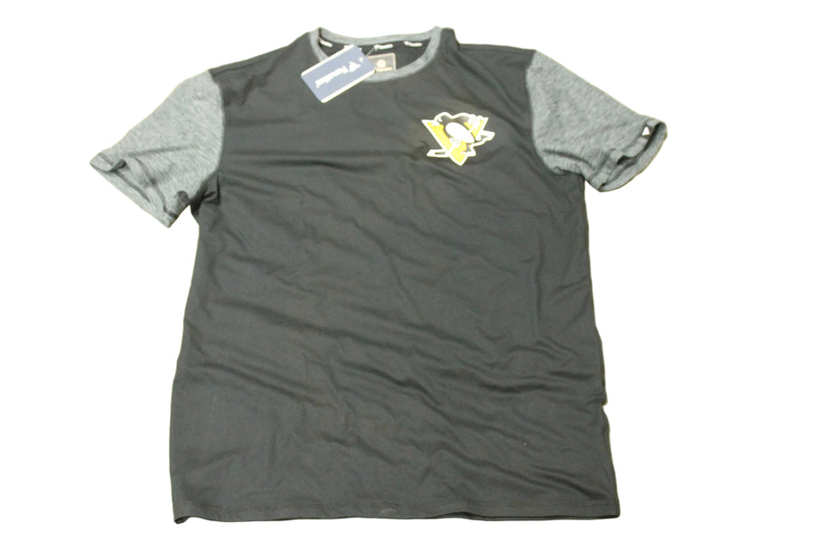 NHL Pittsburgh Penguins Men's Fanatics Tee - Grey & Black