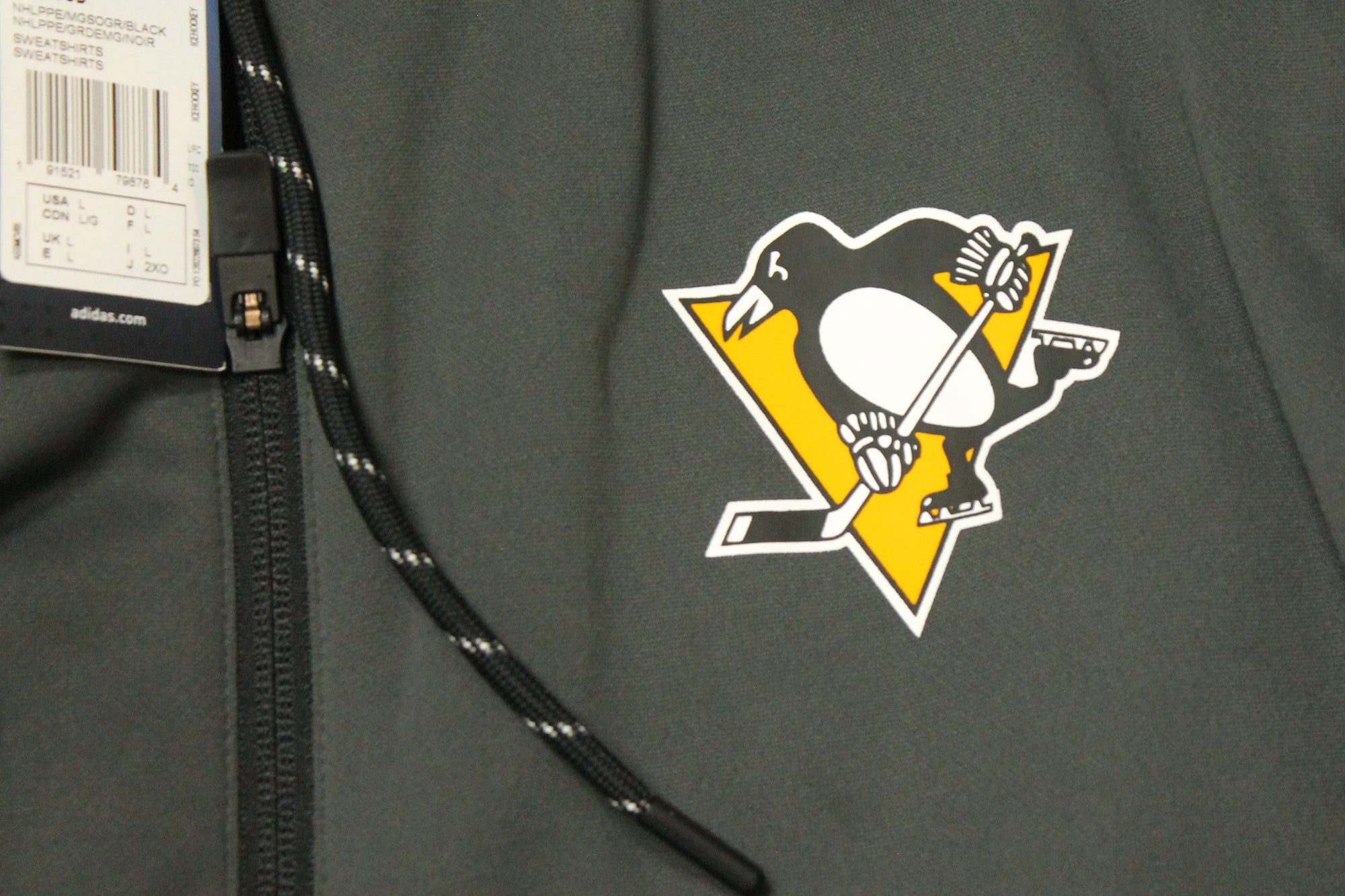 NHL Pittsburgh Penguins Men's Adidas Full-Zip Hoodie