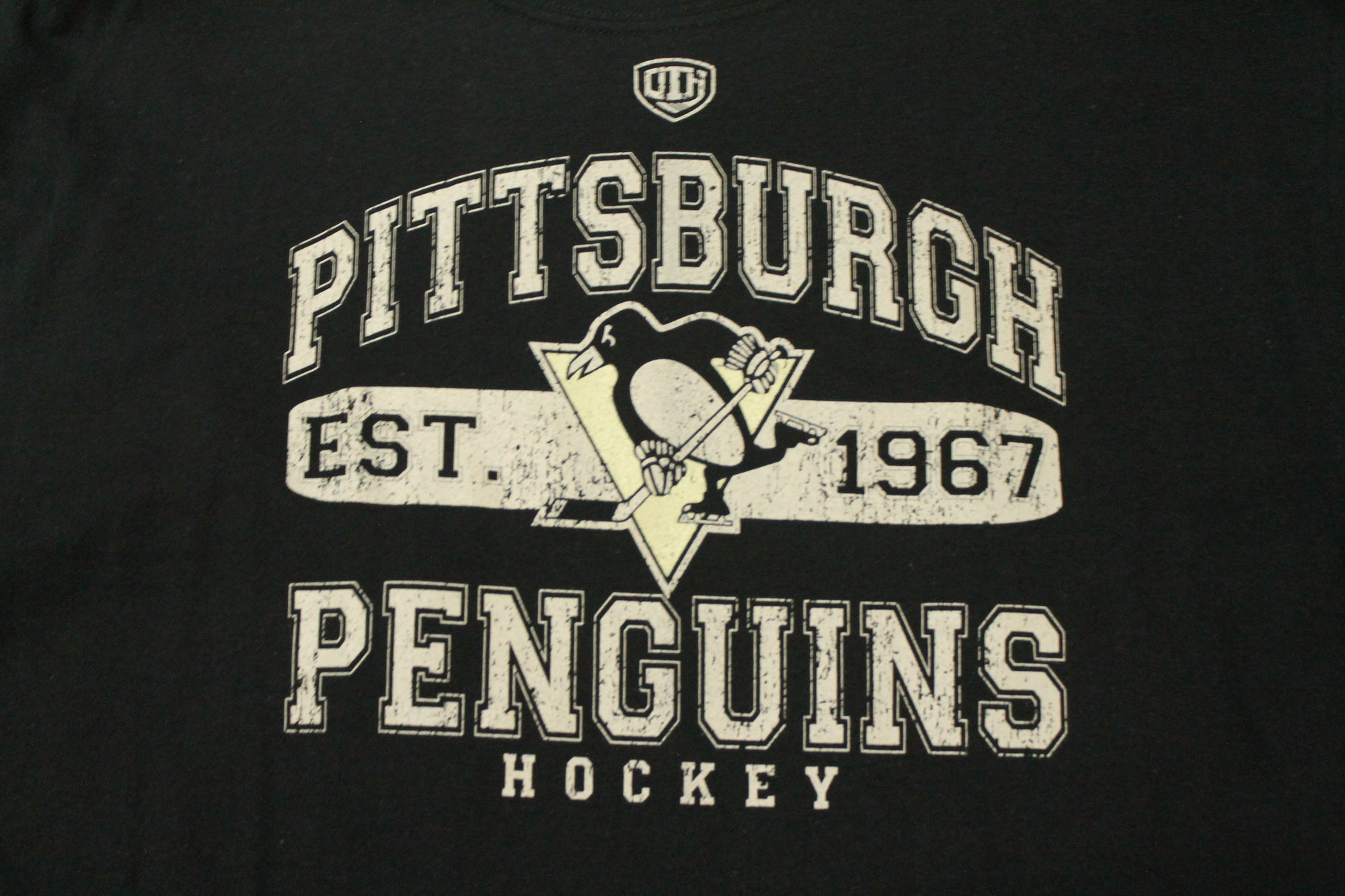 NHL Pittsburgh Penguins Men's Old Tims Hockey Est. 1967 Tee