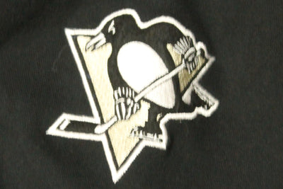 NHL Pittsburgh Penguins Men's Old Time Hockey Longsleeve Zip-Up Sweater (Sale)