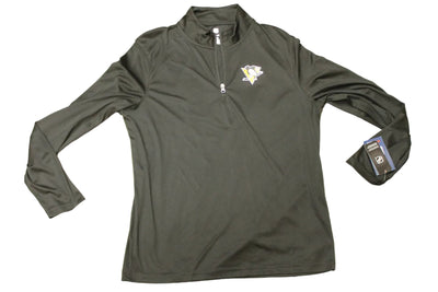 NHL Pittsburgh Penguins Men's Fanatics Longsleeve 1/4 Zip - Large