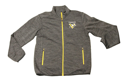 NHL Pittsburgh Penguins Men's GIII Sports Longsleeve Zip-Up Sweater - Large