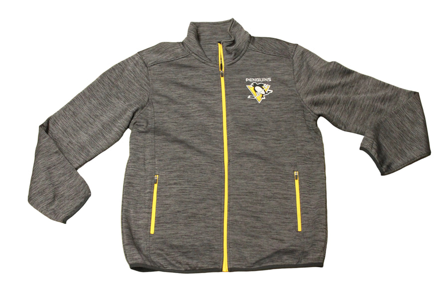 NHL Pittsburgh Penguins Men's GIII Sports Longsleeve Zip-Up Sweater - Large
