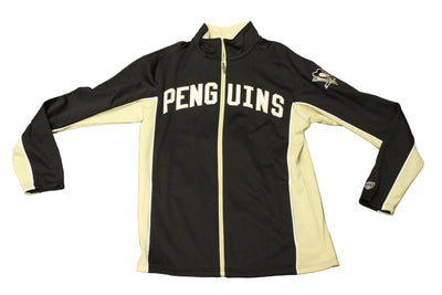 NHL Pittsburgh Penguins Men's Old Time Hockey Longsleeve Zip-Up Sweater