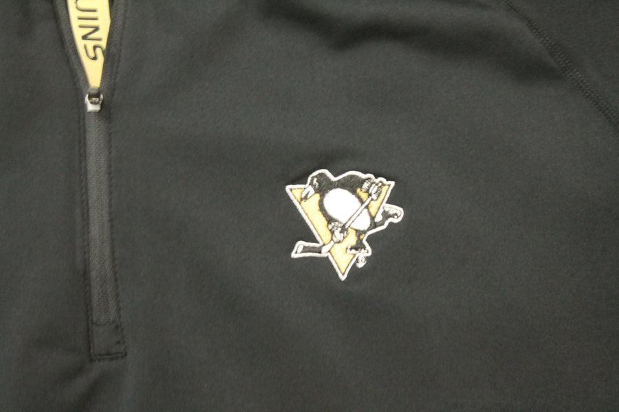 NHL Pittsburgh Penguins Men's Level Wear Longsleeve 1/4 Zip - XXLarge