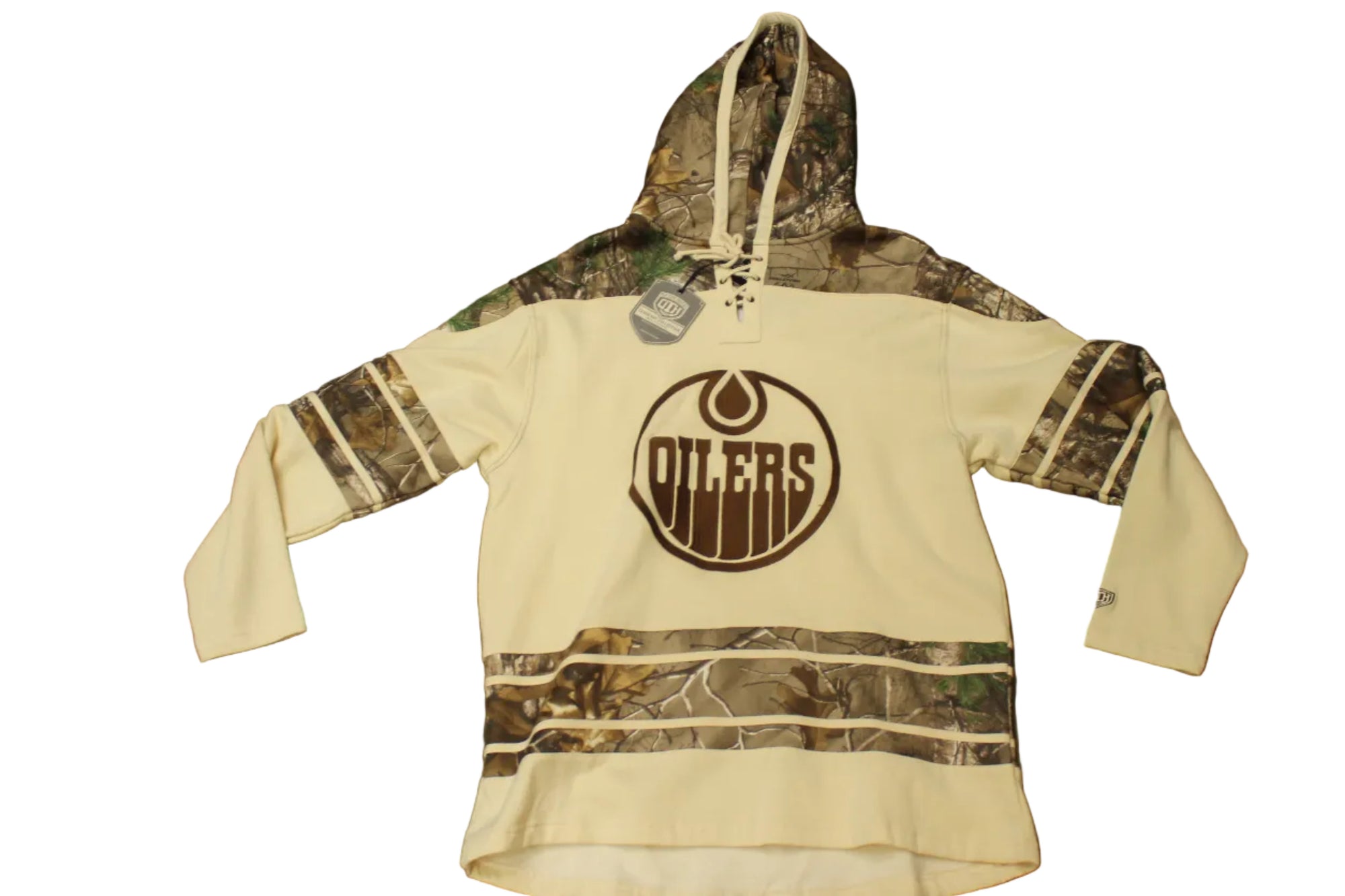 NHL Edmonton Oilers Men's Realtree OTH Stone/Camo Hoodie
