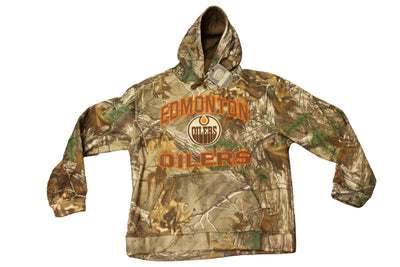 NHL Edmonton Oilers Men's Old Time Hockey Parot Realtree Camo Hoodie
