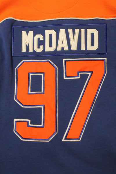 NHL Connor McDavid Edmonton Oilers Men's Old Time Hockey Lacer Hoodie