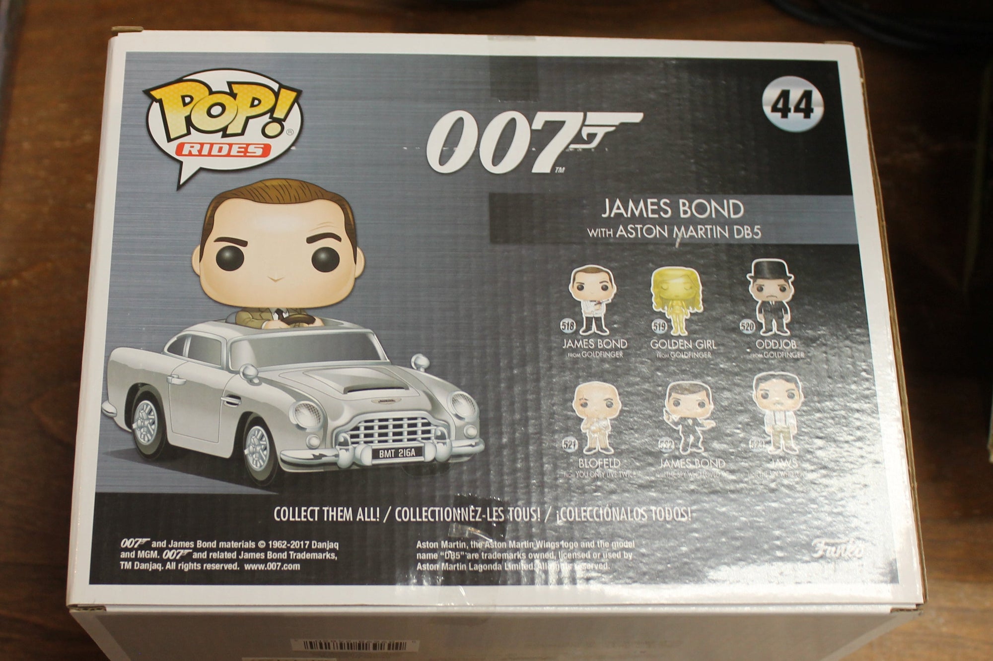 Funko POP Ride - James Bond with Aston Martin DB5 007 #44 (Sean Connery)